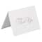 JAM Paper Thank You Card Set with Silver Script, 25ct.